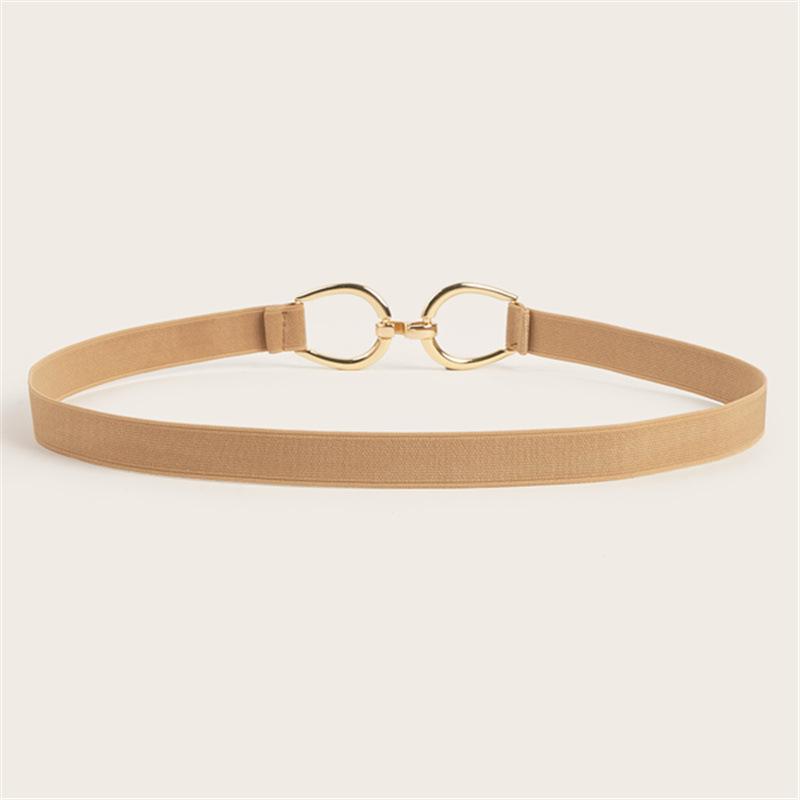 

Высокая эластичность, Прочный, Узкая эластичная лента 2.0 + Сплавная пряжка, Женский модный ремень для платья, Декоративный ремень для костюма