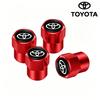 4Pcs Aluminum Alloy Tire Valve Caps Anti Leak Dust Cover Car Wheel Accessory For Toyota Hilux Corolla RAV4 Camry Highlander C-HR