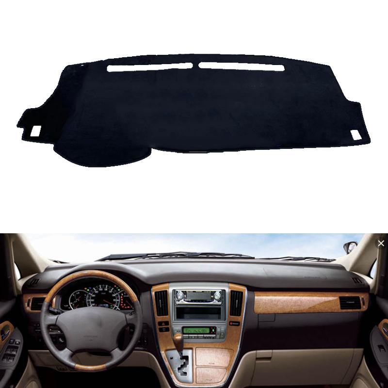 

Для Toyota Alphard 2002-2007 Автомобиль с правым и левым рулем Чехлы на приборную панель Коврик Тень Подушка Коврики Аксессуары Red Edge