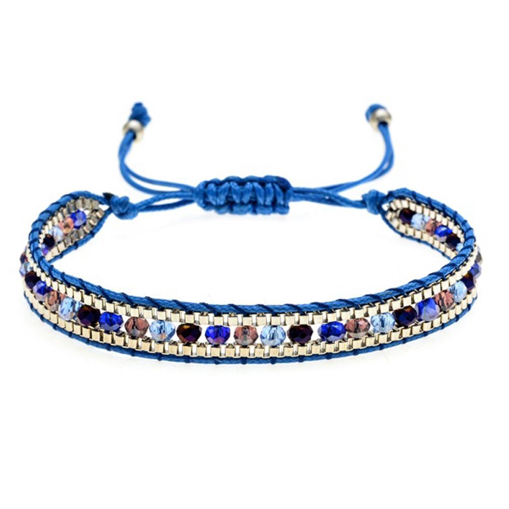 

Women s handmade beaded bracelet, crystal, retro ethnic style, friendship bracelet