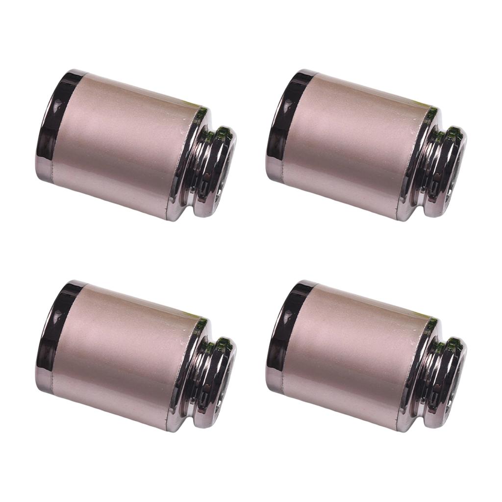 4pcs Modern Artistic Finial Caps Stylish Minimalist Curtain Rod Finials set for Curtain Rods for Home or Office Decor