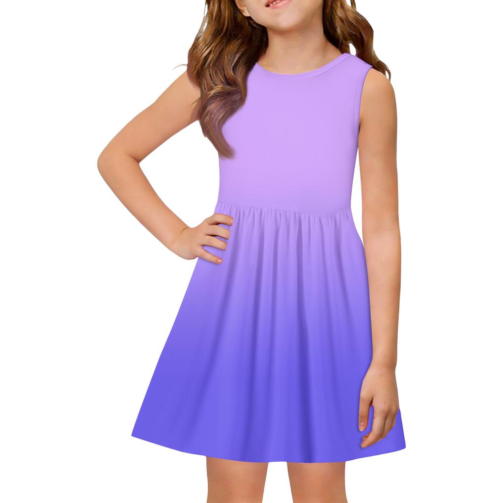 Rochie de vară prințesă pentru fete - Rochie cu fustă în A și top tip vestă