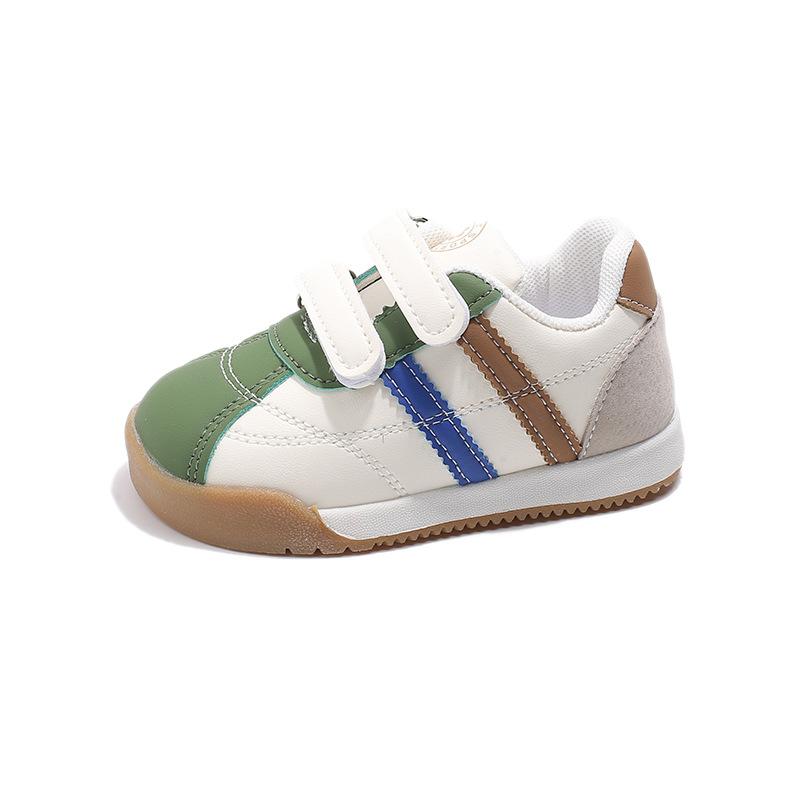 

Children s moral training shoes 2025 spring and autumn new Korean boys soft-soled casual board shoes girls bag head ugly cute sports shoes 16-20 yards whole box shot 50 pairs зелёный