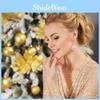 Premium Alloy Pink Christmas Tree Earrings And Necklace Set Perfect For Holiday Gatherings