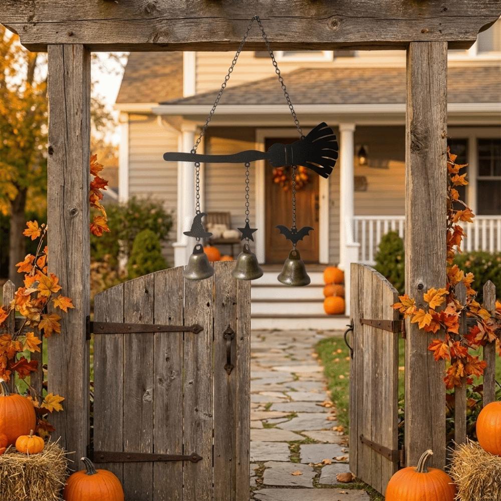 Rust Resistant Halloween Wind Chime Vintage Garden Patio Decor  Outdoor Decoration