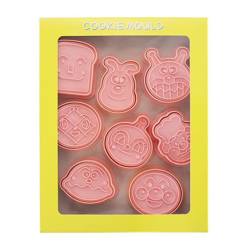 Anpanman 8 Piece Set Shape Cookie Cutters Fondant Cutter Plastic Cookie Mold