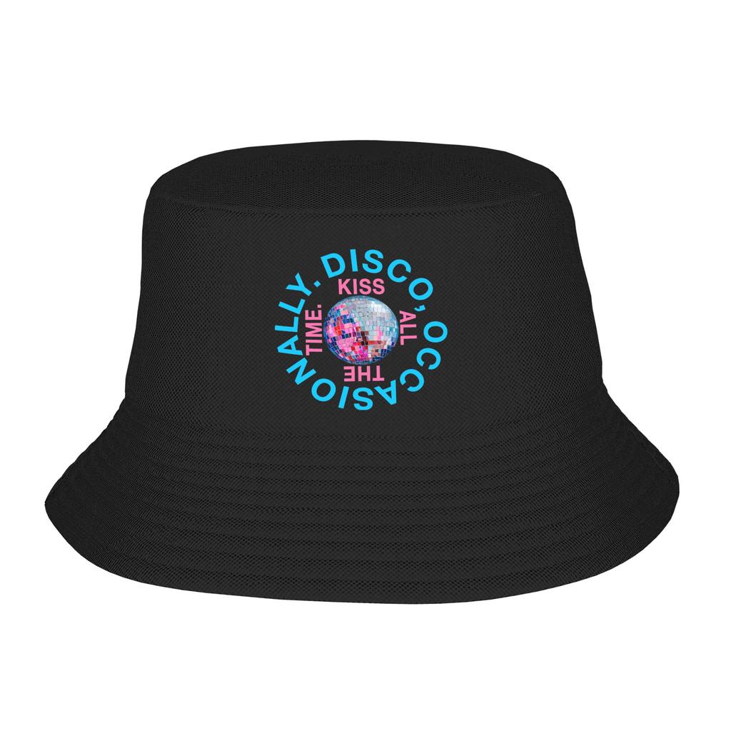 Streetwear Harrys Styles Kiss All The Time Disco Occasionally Bucket Hat Woman Lightweight Outdoor  Fishing Hat Sun Hat