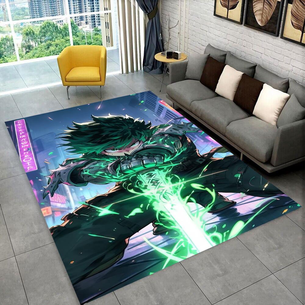 3D Cartoon My Hero Academia Deku Bakugou  Anime Carpet Rug for Living Room Bedroom Home Sofa Decoration,kids Non-slip Floor Mat
