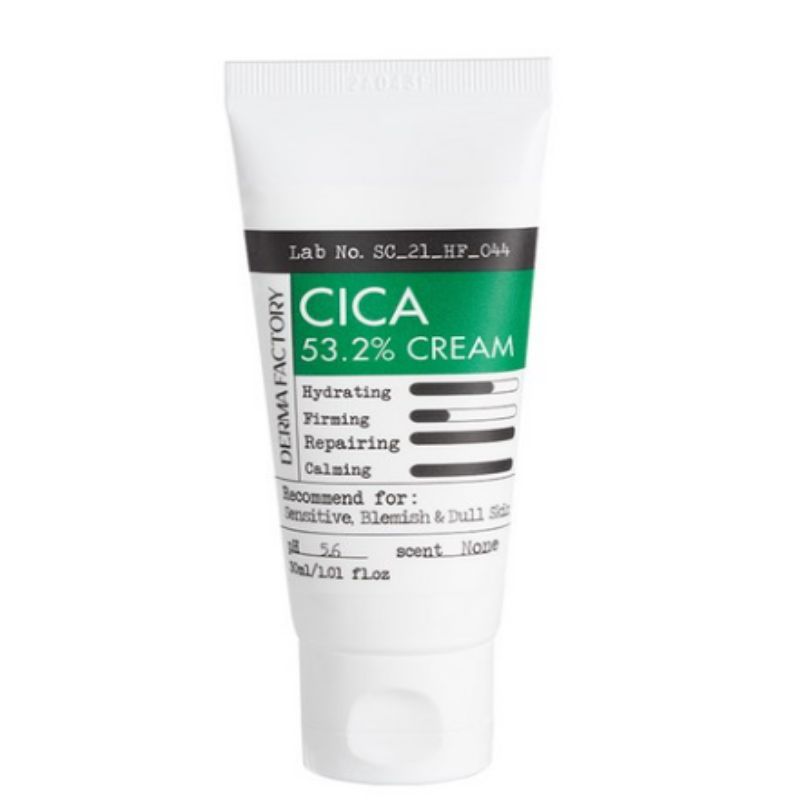 Dermafactory Cica 53.2% Cream Calming Barrier Repair Moisturizing Face Cream 30ml