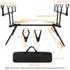 Adjustable Retractable Carp Fishing Rod Stand with LED Bite Alarms Swingers