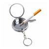 Useful Portable Pocket Stainless Steel Round Cigarette Ashtray with Keychain AU(Color Random)