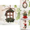 Christmas Vintage Resin Tree Ornaments With Bell Decorations For Holiday Decor