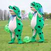 Huluwa Inflatable Frog Cartoon Mascot Costume - Toad Spirit Doll Outfit