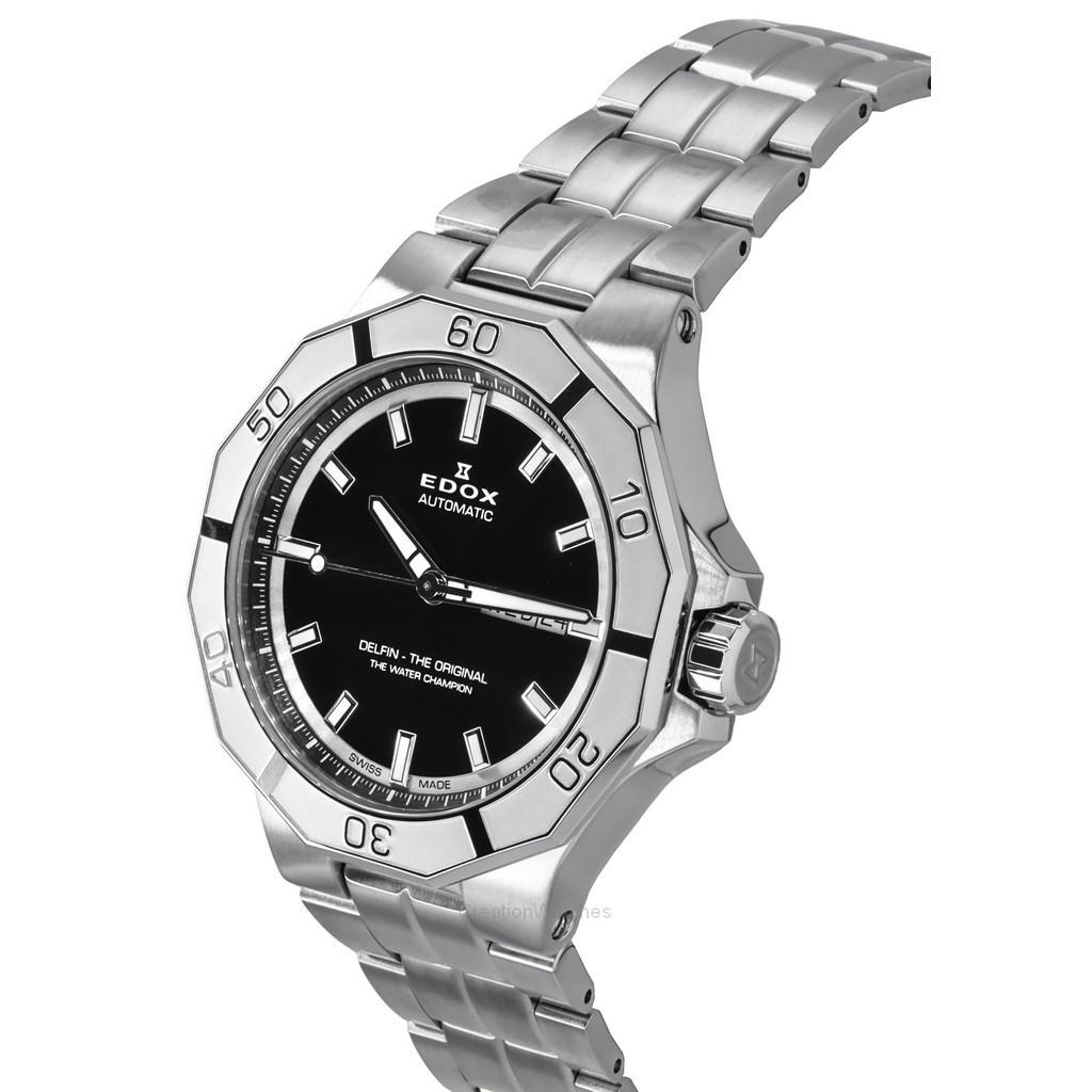 Edox Delfin The Original Day Date Black Dial Automatic Diver's 88008 3M NIN 200M Men's Watch