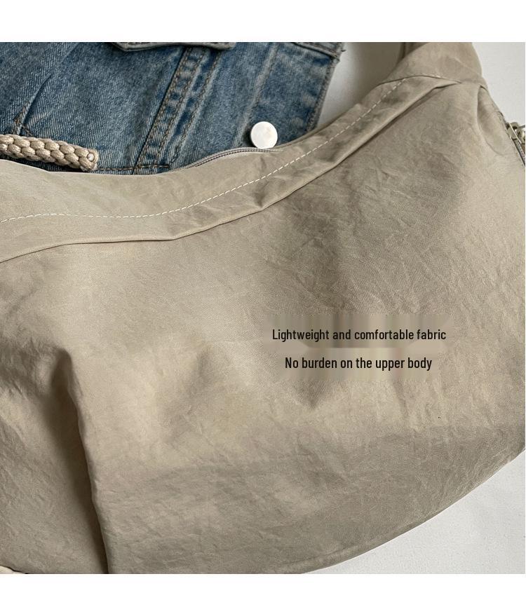 Japanese Style Large Capacity Nylon Crossbody Bag - Unisex Travel Duffle Bag