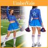 Halloween Cheerleader Costume Set With Polyester Fabric For Cosplay And Themed Events