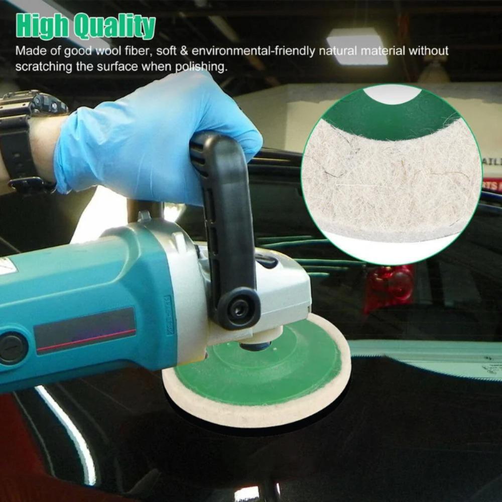 20pcs Wool Polishing Wheel Buffing Pads Angle Grinder Wheel Felt Polishing Disc For Metal Marble Glass Ceramics