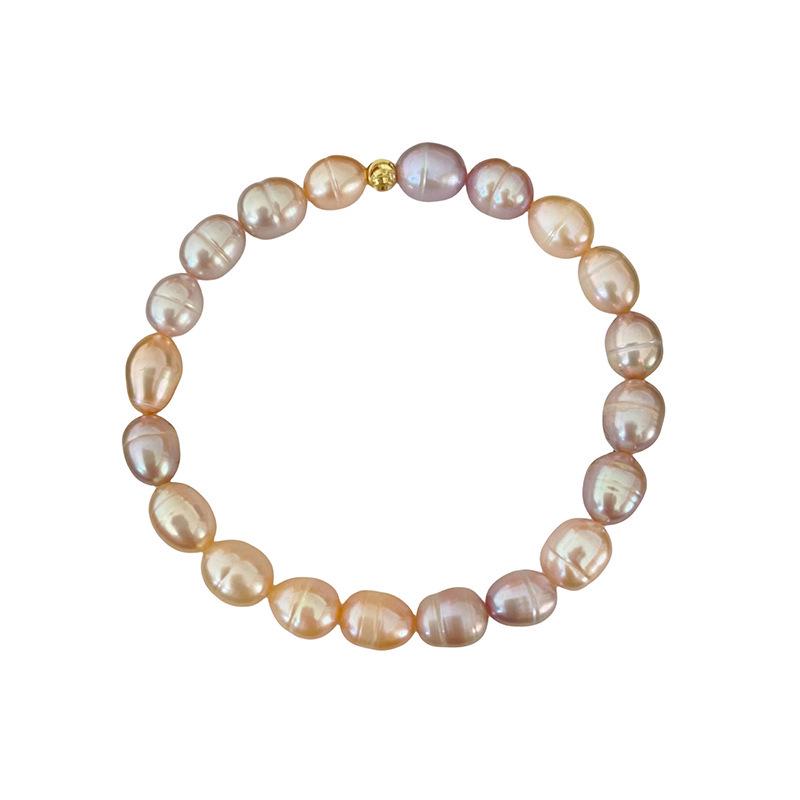 Korean Style Natural Freshwater Pearl Bracelet - Elegant, Colorfast Gift for Girlfriend
