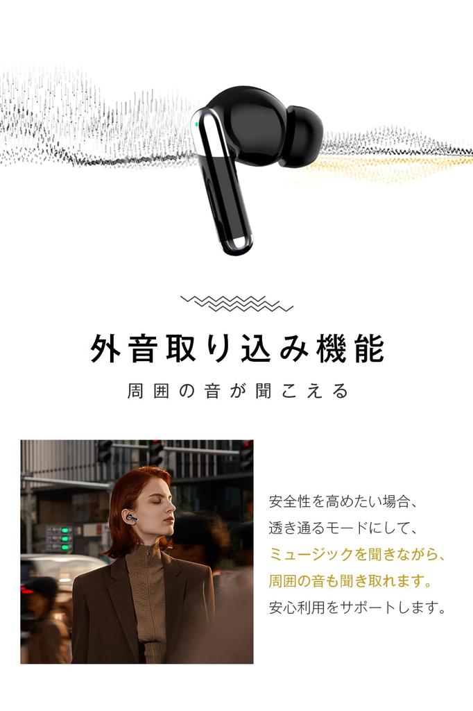 Bluetooth Wireless Clear High ENC Noise ANC Noise with LED Up To 25 Hours of Compact and Separate Left and Automatic Pairing for 5.4 Earbuds, Sound,