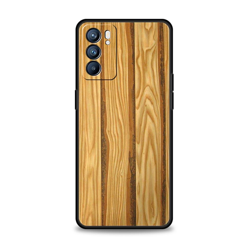 Luxury Vintage Wood Grain Pattern Phone Case For Oppo Reno 13 12 11 10 7 F Find X5 X6 A98 A80 A79 A78 A57 A54 A17 Pro Soft TPU