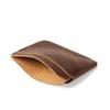 Thin Crazy Horse Leather Retro Casual Cowhide Wallet & Card Holder - Genuine Leather, One-Piece Design.