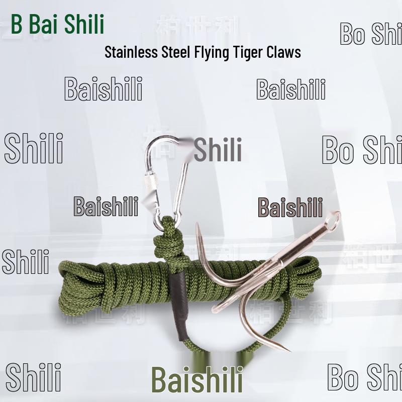Baili Large Stainless Steel Grappling Hook