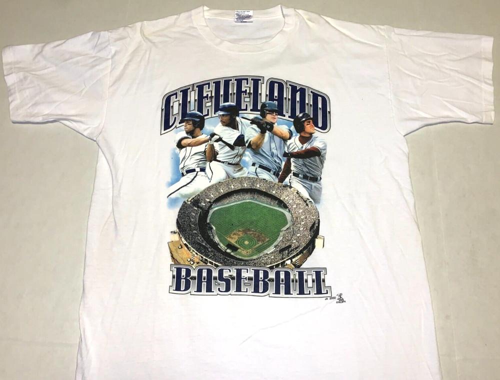 Rare! 2000 Jim Thome Omar Vizquel Kenny Lofton Roberto Alomar T-Shirt New! XL Unisex T-Shirt XL