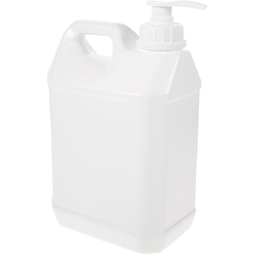 COHEALI Gallon Jug Shampoo Dispenser Empty Shampoo Bottle 5L Pump Plastic Cosmetics Storage Container Refillable Shower Bottle Dispenser with Pump 24.5x15.5x9cm