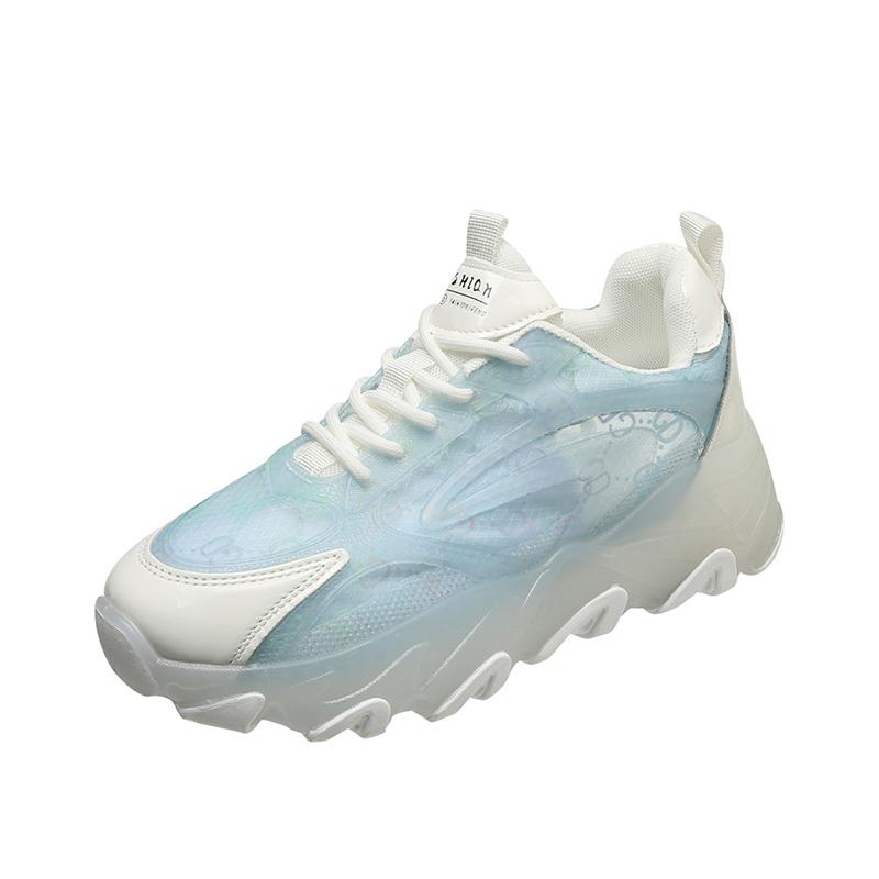 

TUINANLE Женские кроссовки на платформе, повседневные полупрозрачные верхние массивные туфли, весенне-осенняя женская обувь