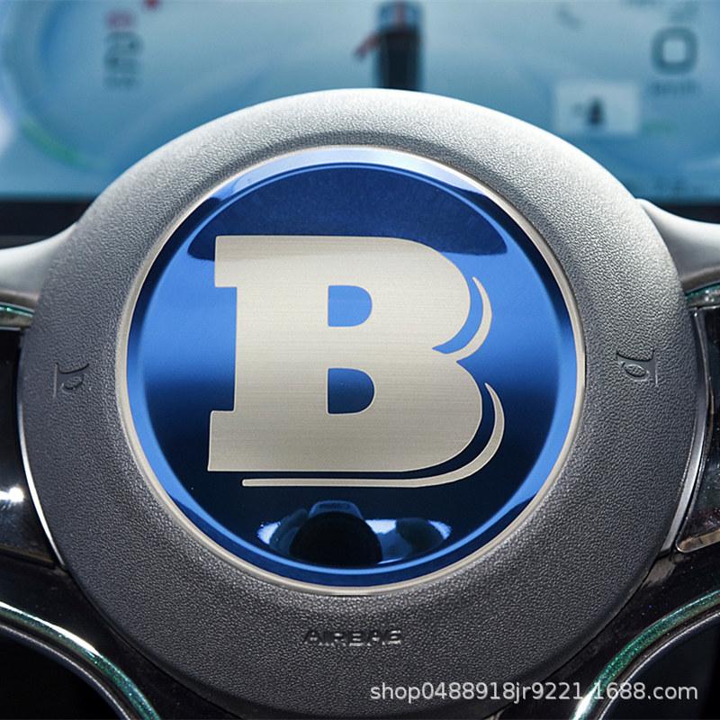 HBZBP1 Car Steering Wheel Metal Protective Cover for BYD Atto 3 Yuan Plus Seagull Dolphin Seal Stainless Modified Sticker Fashion New