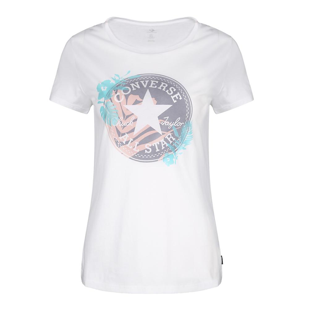 Converse CHUCK TAYLOR T Shirt Women s White 10007535-A03 S