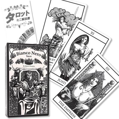 Bianco Nero Tarot Reading Japanese Instruction Manual Authentic Tarot 78 Monotone Tarot, Instructions, Included, Cards, Cards,