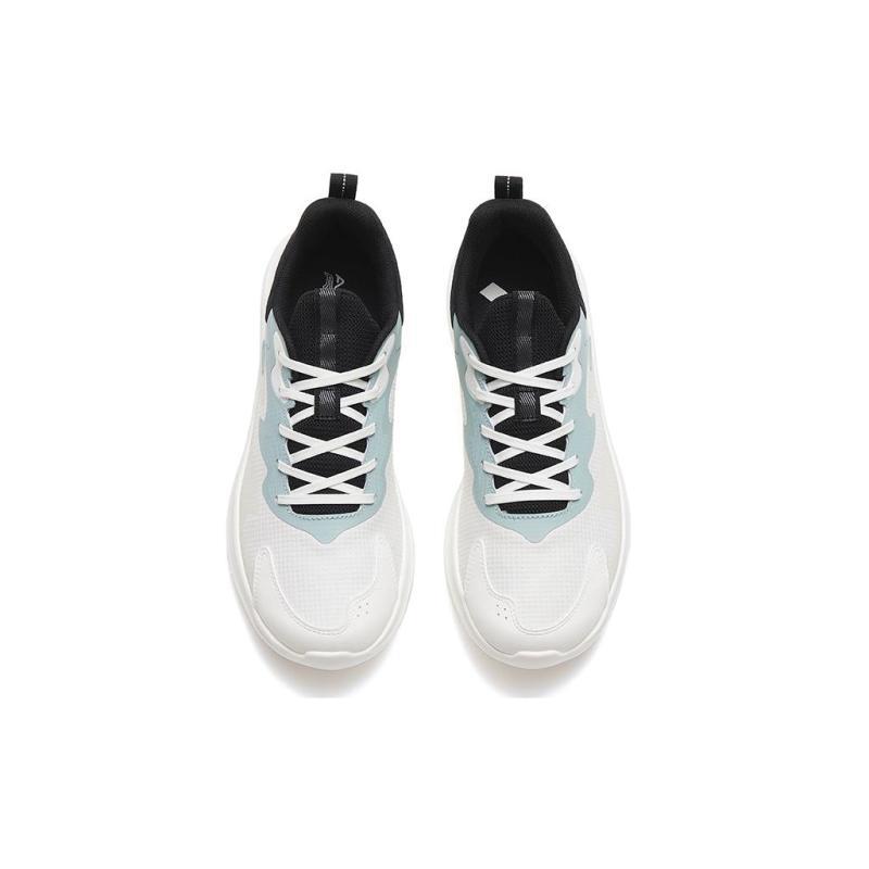Anta Walk Cushioning Low Top Casual Running Shoes Men's White Black Blue Sneakers 912445573-1