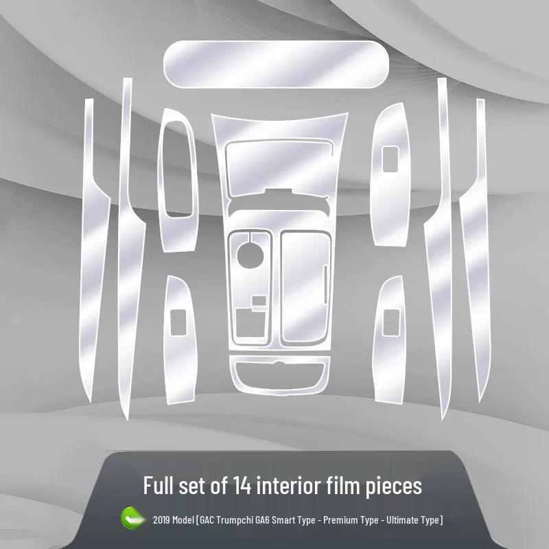 16-24 GAC Trumpchi GA6 Interior Film: Scratch-Resistant Navigation Screen & Console Protection - TPU