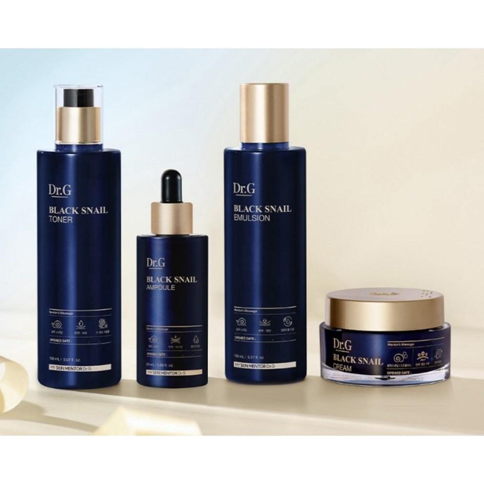 [Dr.G] Black Snail Prestige Toner + Emulsion + Ampoule + Cream + Shopping Bag 4-Piece Set, 2 Sets