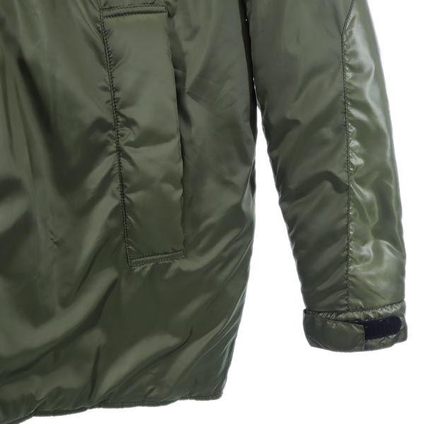 AVIREX Batting Jacket L Khaki Hood Men's Used