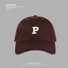 Hat Women's Simple P Letter Baseball Hat Korean Version Versatile Couple Baseball Hat Outdoor Sports Casual Sun Hat Men