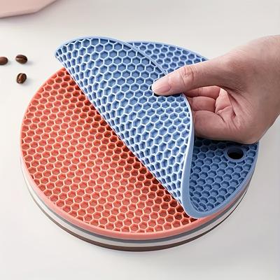 6er-Pack Runde Hitzebeständige Rutschfeste Untersetzer-Set für Küchentisch, Topfuntersetzer, Schüsselmatte und Tassenuntersetzer Tischsets für Tisch