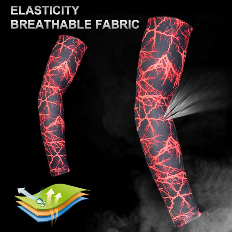 1 Pereche Mâneci de Braț Respirabile cu Uscare Rapidă Protecție UV pentru Alergare Cotieră Baschet Fitness Apărătoare de Braț Sport Ciclism Încălzitoare de Braț