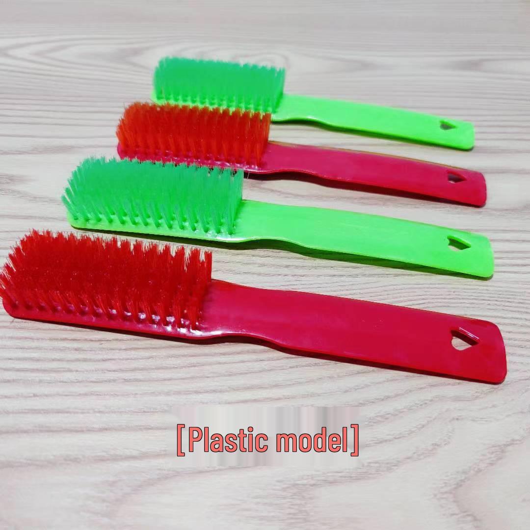 Bamboo Shoe & Laundry Brush with Long Wooden Handle and Stiff Bristles for Multifunctional Cleaning