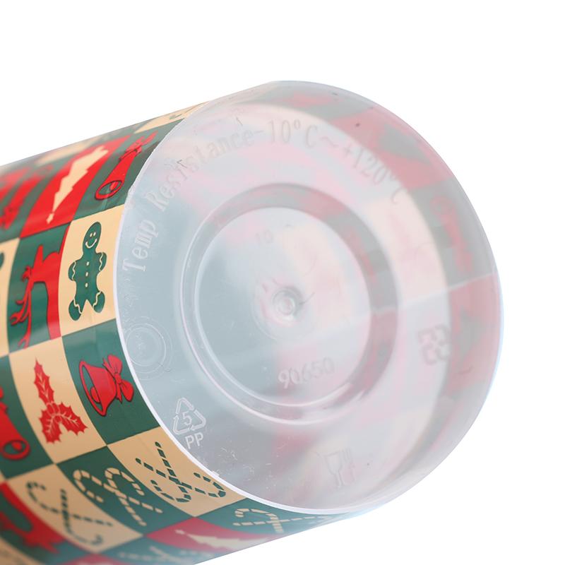 Cute Cartoon Christmas Gift Pp Plastic Mug Household Water Cup Office Cup Companion Gift Coffee Cup Birthday New Year Gift