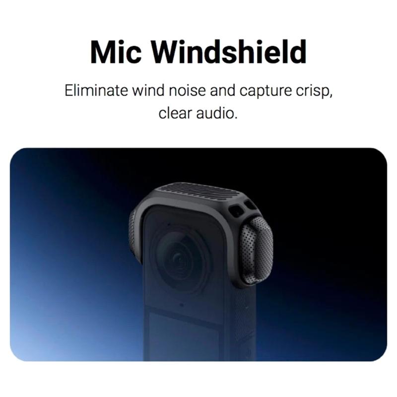Against Air Noise Cover With Secure Break For 360 Cameras Wilderness Exploration Accessories