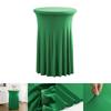 60/70/80cm Cocktail Table Skirts Stretch Spandex Fitted Tablecloths Wrinkle-Resistant Washable for Weddings Parties Banquets