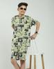 MONTE CARLO Boys Regular Fit Printed Half Sleeve Bermuda Set