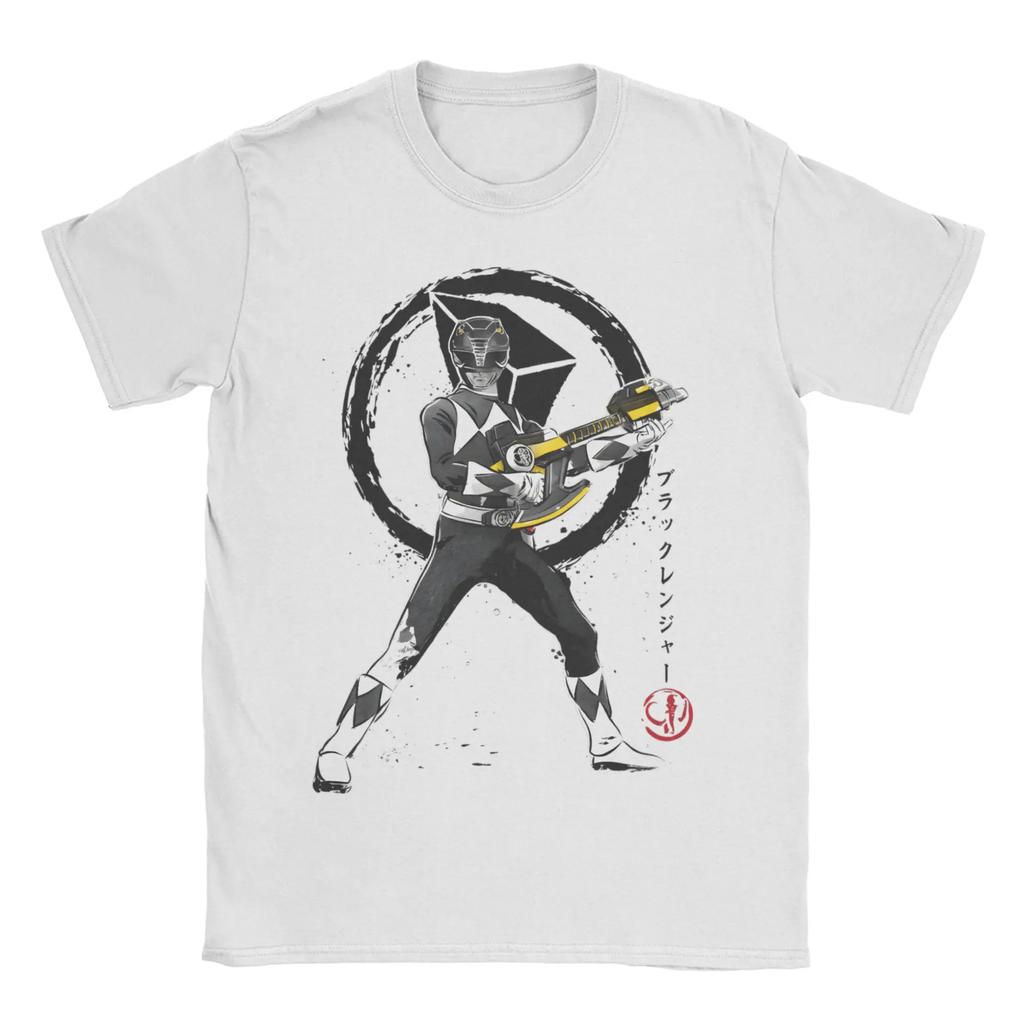 Unisex Unisex Red Power Rangers Sumi E T Shirts Cotton Clothes Novelty Short Sleeve Crewneck Tee Shirt Summer Tshirt