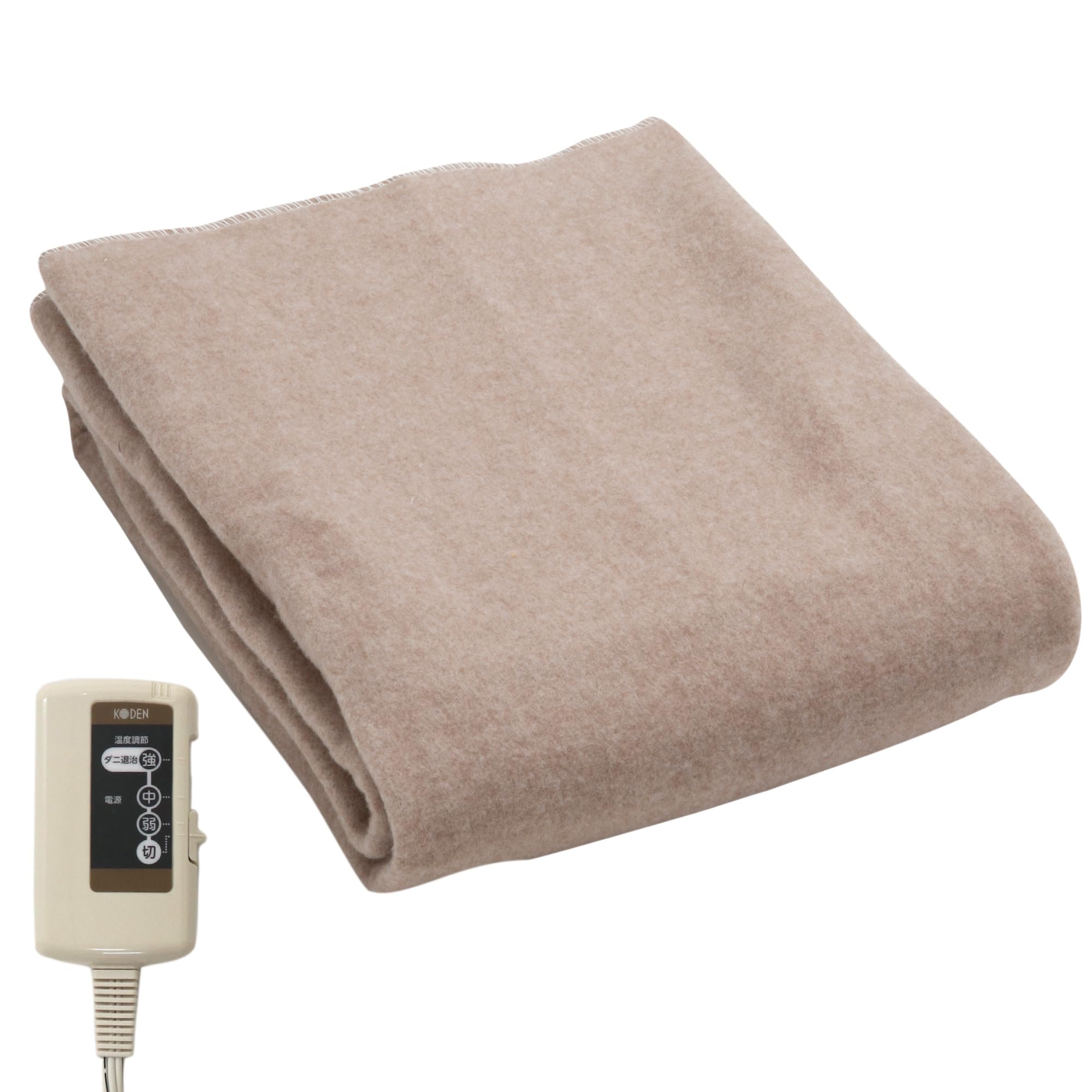 

KODEN Electric 140 x 80 Slide Temperature Dust Mite Killer Blanket, Bed, см, бежевый, стирающийся, регулировка, VWS551H-CK