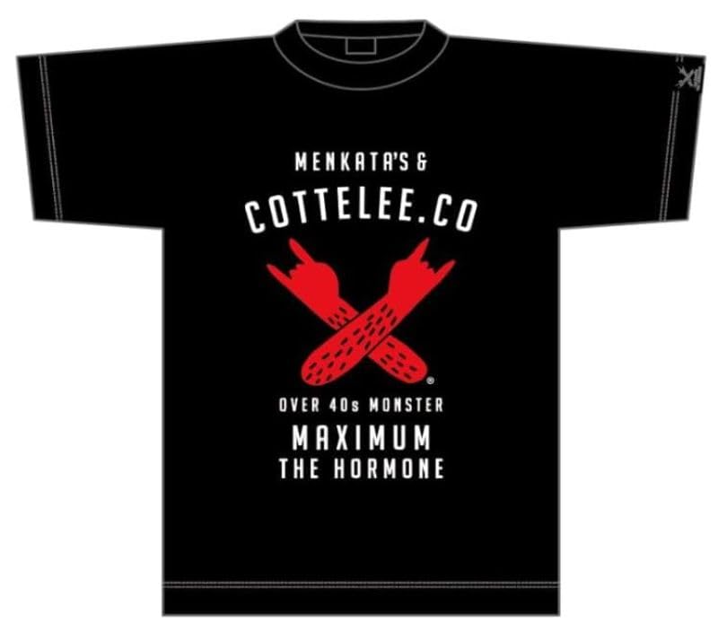 Maximum the Hormone Футболка  Освежающая серия Kidokid  Монстр сорока лет [Bitch Black] L