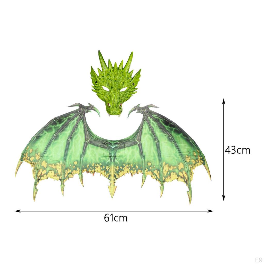 Adult Dragon Costume Dinosaur Mask Sets Accessories Masquerade Fancy Dress for Festival
