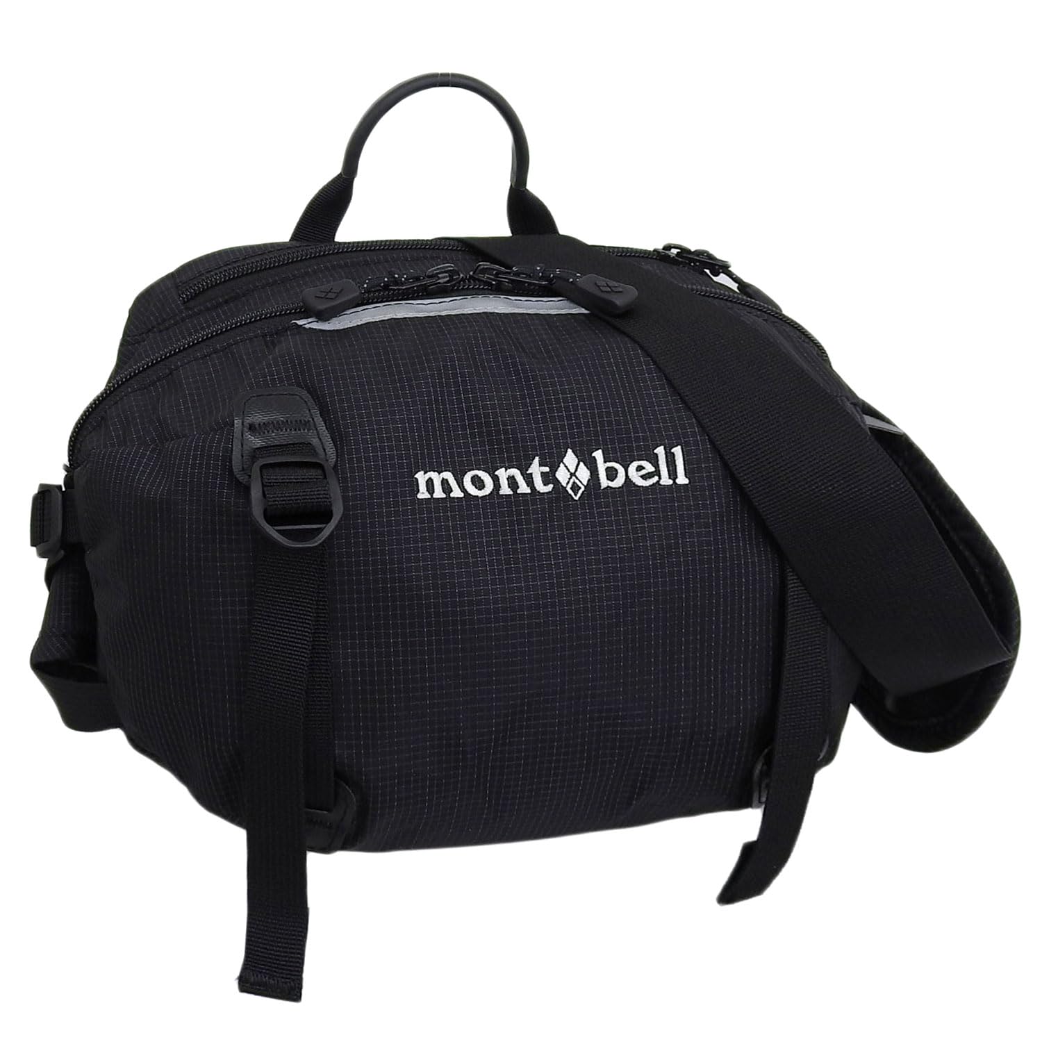 

Montbell Trail Lumbar Pack 4, Men s and Women s Nylon Shoulder Bag, Body Bag, and Waist Bag, 1133198, Black (BK)