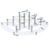 1-4 Tier Acrylic Display Stand for Action Figures,Cosmetic Rack Clay Doll Jewelry Cupcake Perfume for Corner Display Riser Shelf